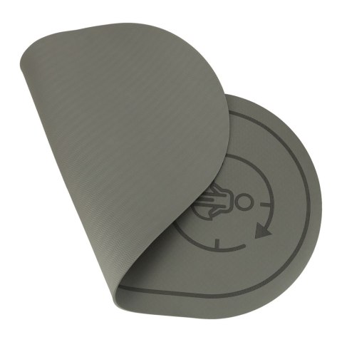 Mata do ćwiczeń jogi skakania na skakance wygłuszająca antypoślizgowa 125x61.5x0,6 cm szara Mata do ćwiczeń jogi skakania na skakance wygłuszająca antypoślizgowa 125x61.5x0,6 cm szara