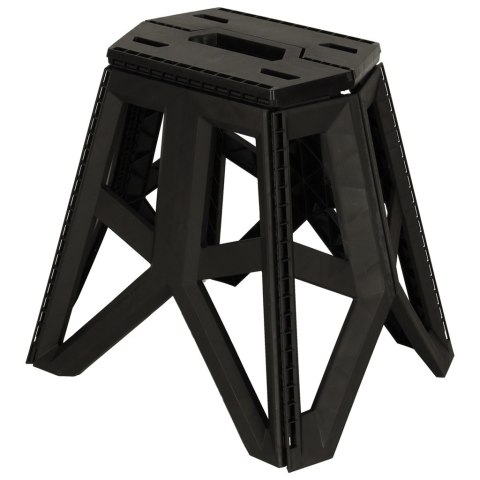 Taboret Składany Krzesełko Turystyczne Czarne Kempingowe Przenośne 39,5cm czarne Taboret Składany Krzesełko Turystyczne Czarne Kempingowe Przenośne 39,5cm czarne