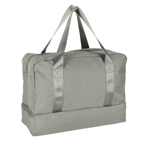 Torba podróżna bagaż podręczny 39 x 18 x 30 cm szara Torba podróżna bagaż podręczny 39 x 18 x 30 cm szara