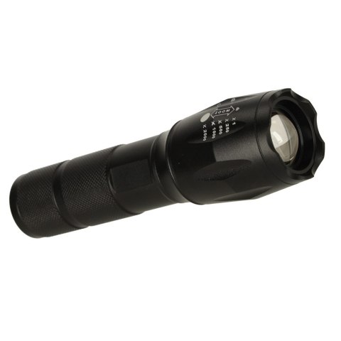 Latarka taktyczna wojskowa 800 lumenów LED ZOOM mocna USB akumulator Latarka taktyczna wojskowa 800 lumenów LED ZOOM mocna USB akumulator