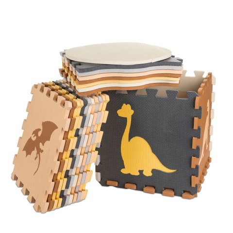 Mata edukacyjna piankowa puzzle kojec brązowa 143 x 143 cm 36 elementów Mata edukacyjna piankowa puzzle kojec brązowa 143 x 143 cm 36 elementów