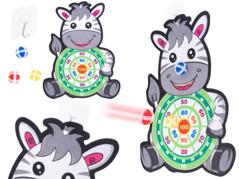 Tarcza Dart z rzutkami piłkami na rzep zebra Tarcza Dart z rzutkami piłkami na rzep zebra