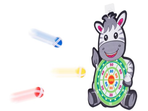 Tarcza Dart z rzutkami piłkami na rzep zebra Tarcza Dart z rzutkami piłkami na rzep zebra