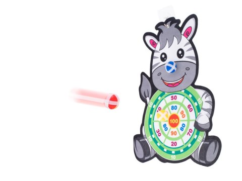 Tarcza Dart z rzutkami piłkami na rzep zebra Tarcza Dart z rzutkami piłkami na rzep zebra