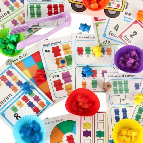 Misie edukacyjne nauka liczenia montessori 44el. Misie edukacyjne nauka liczenia montessori 44el.