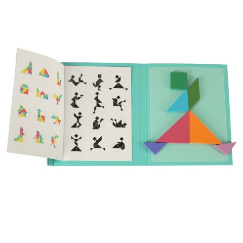 Tangram książeczka magnetyczna układanka klocki 3D Tangram książeczka magnetyczna układanka klocki 3D