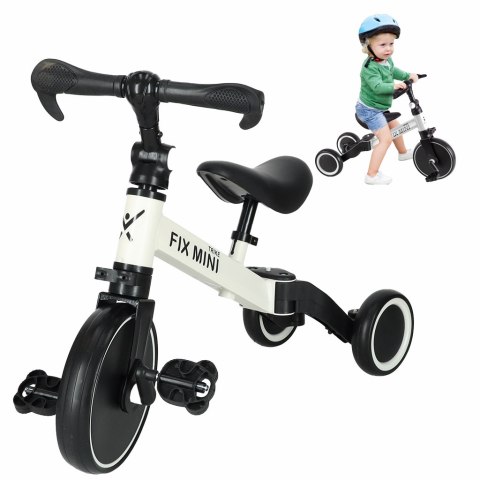 Rowerek Trike Fix Mini biegowy trójkołowy 3w1 z pedałami biały Rowerek Trike Fix Mini biegowy trójkołowy 3w1 z pedałami biały
