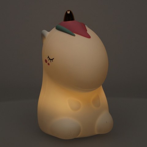Lampka nocna dla dzieci silikonowa biała RGB jednorożec Lampka nocna dla dzieci silikonowa biała RGB jednorożec