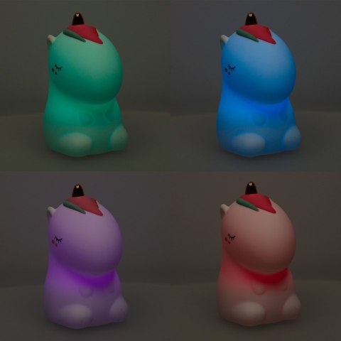 Lampka nocna dla dzieci silikonowa biała RGB jednorożec Lampka nocna dla dzieci silikonowa biała RGB jednorożec