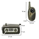 Walkie-talkie krótkofalówka zestaw z centralą dla dzieci wojskowy