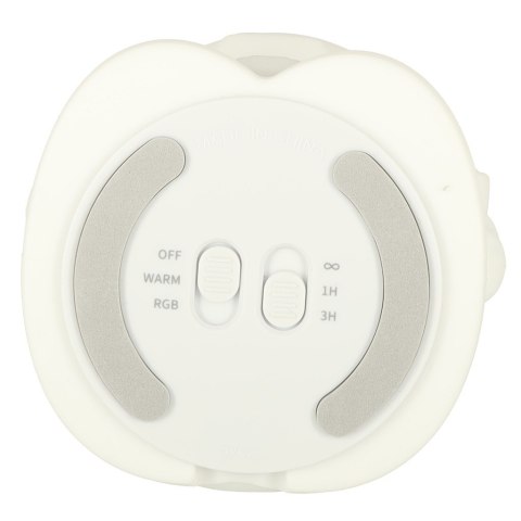 Lampka nocna dla dzieci silikonowa 8 LED USB biała astronauta Lampka nocna dla dzieci silikonowa 8 LED USB biała astronauta