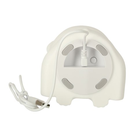 Lampka nocna dla dzieci silikonowa 8 LED USB biała piesek Lampka nocna dla dzieci silikonowa 8 LED USB biała piesek